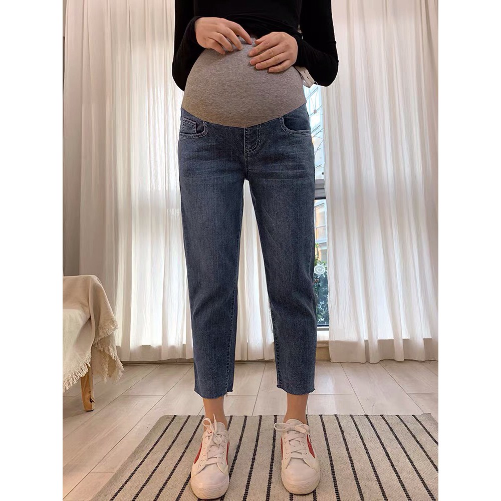 Quần jean bầu Quần baggy bầu phong cách trẻ trung năng động, jean mềm đủ size cho mẹ bầu Lilyfashion.vn