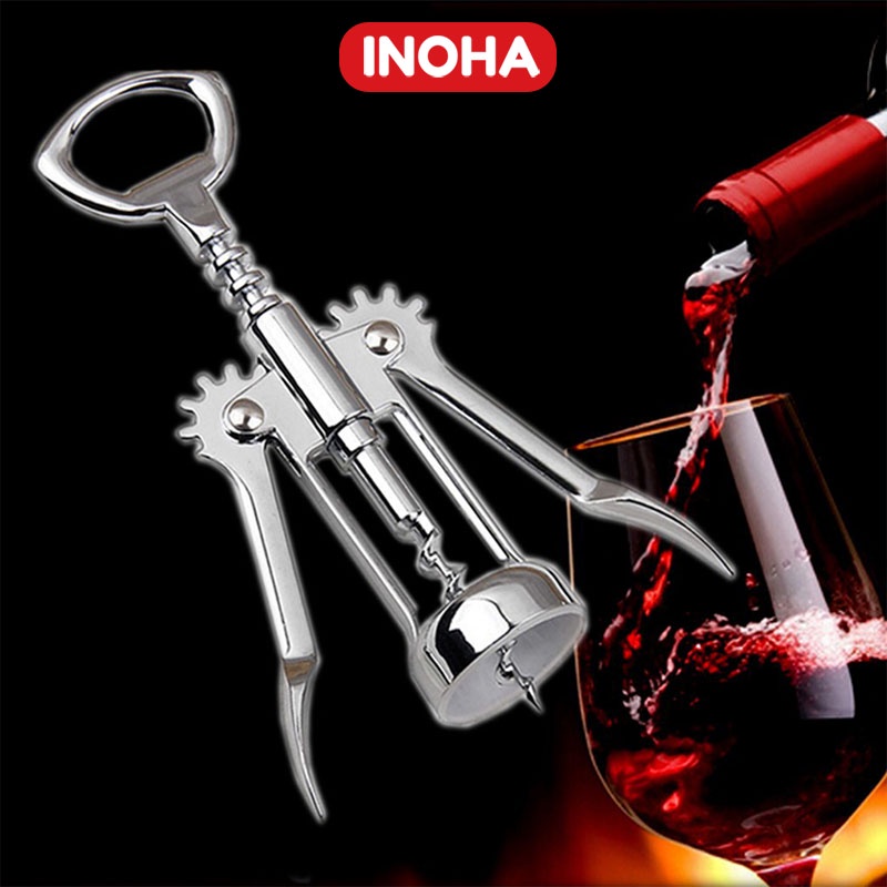 Khui rượu vang- mở rượu vang inox cao cấp 304 INOHA LE04