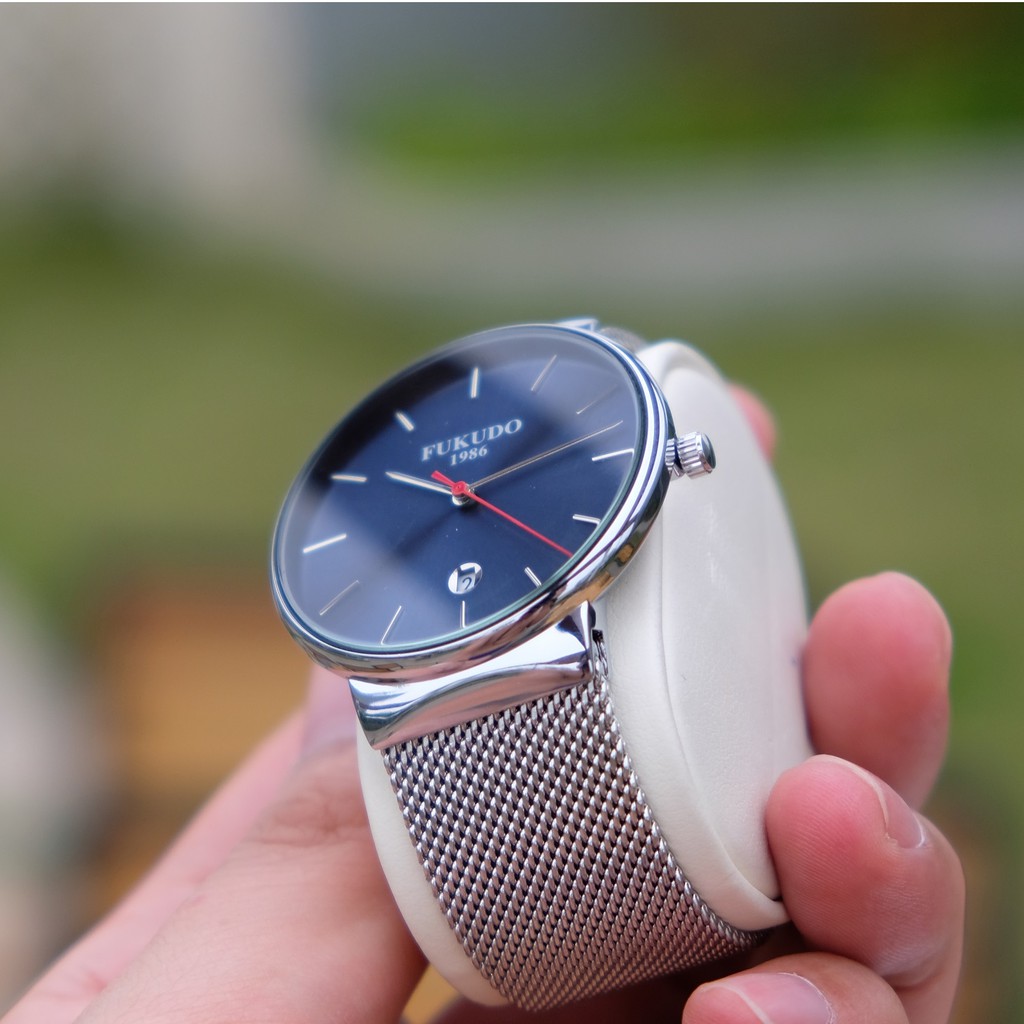 Đồng Hồ Nam FUKUDO S86 Mặt Xanh Độc Đáo, Dây Thép Không Gỉ Cao Cấp Chính Hãng | BigBuy360 - bigbuy360.vn