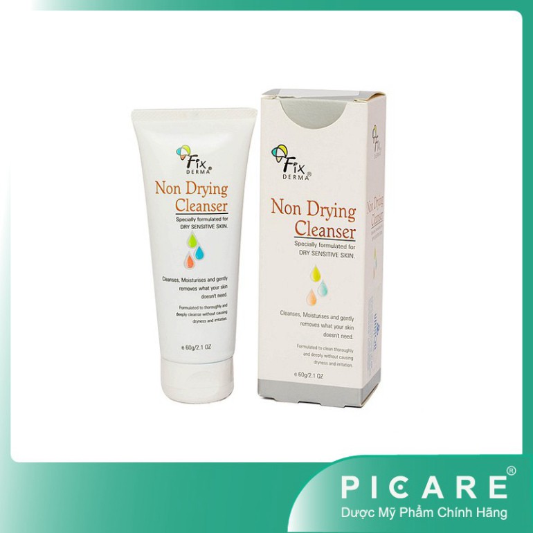 [CHÍNH HÃNG] Fixderma Sữa Rửa Mặt Cho Da Khô – Nhạy Cảm Non Drying Cleanser 60g
