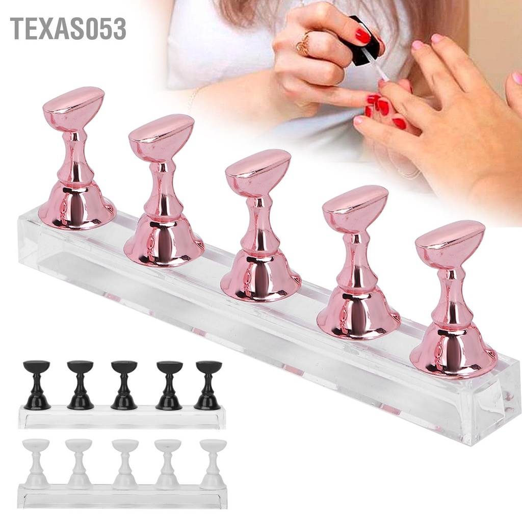 Hàng Sẵn Đế gắn móng giả tập vẽ nail - đế nam châm gắn móng mẫu chuyên dụng【Texas053】