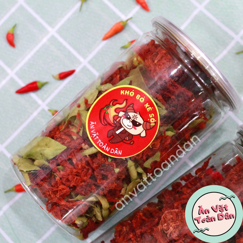 Khô bò xé sợi lá chanh 300g, Bò khô cay loại 1, đồ ăn vặt Hà Nội | BigBuy360 - bigbuy360.vn