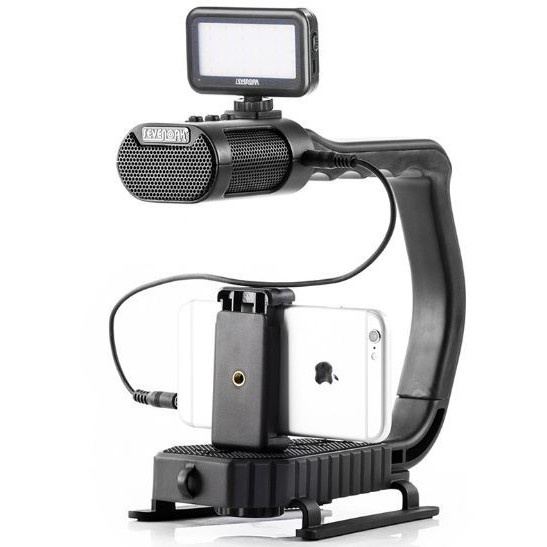 Tay cầm chữ C kèm mic cho máy ảnh smartphone chính hãng Sevenoak