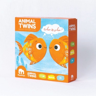 Đồ chơi thẻ animal matching myndtoys matching game - animal twins