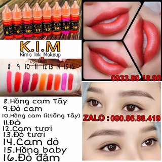 Mực Xăm Phun Thiên Kim 10ml - Mực phun môi mày Bám màu, Lên màu chuẩn tông cho xăm và điêu khắ