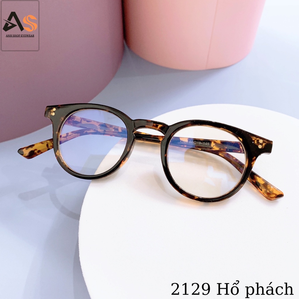 Gọng kính tròn bé nam nữ nhựa cứng cáp chắc chắn 2129
