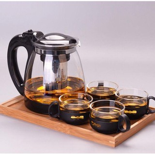 Bộ ấm trà lõi lọc kèm 4 ly thuỷ tinh
