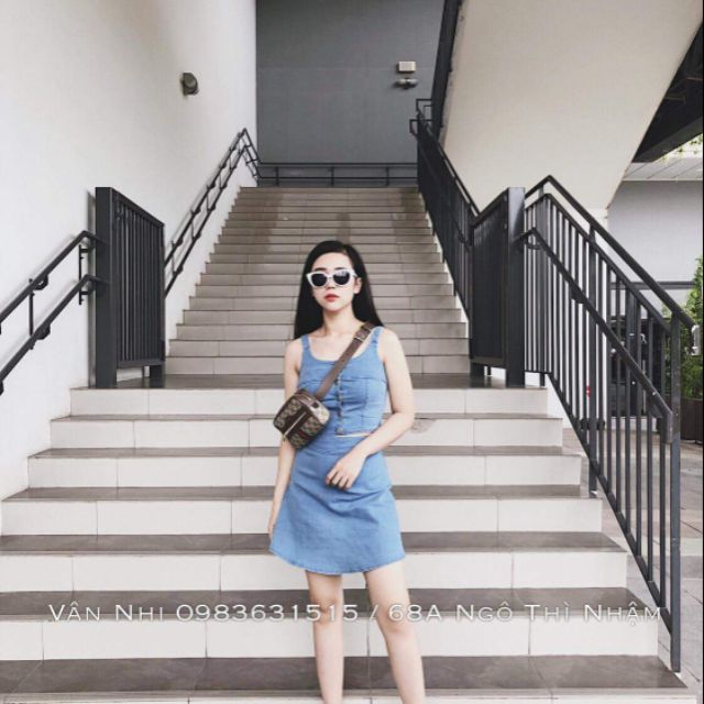 Set váy bò nữ