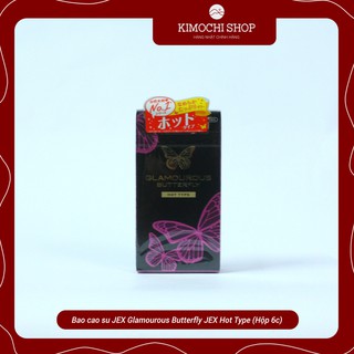 [Chính hãng cao cấp] Bao cao su JEX Glamourous Butterfly JEX Hot Type gel bôi trơn nóng (Hộp 6c)