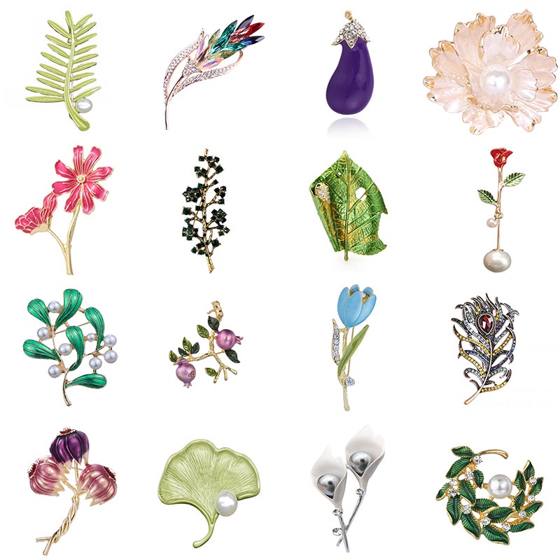 Ghim CàI ÁO HìNh Hoa ĐíNh Kim Cương Giả ThờI Trang Cho Nữ