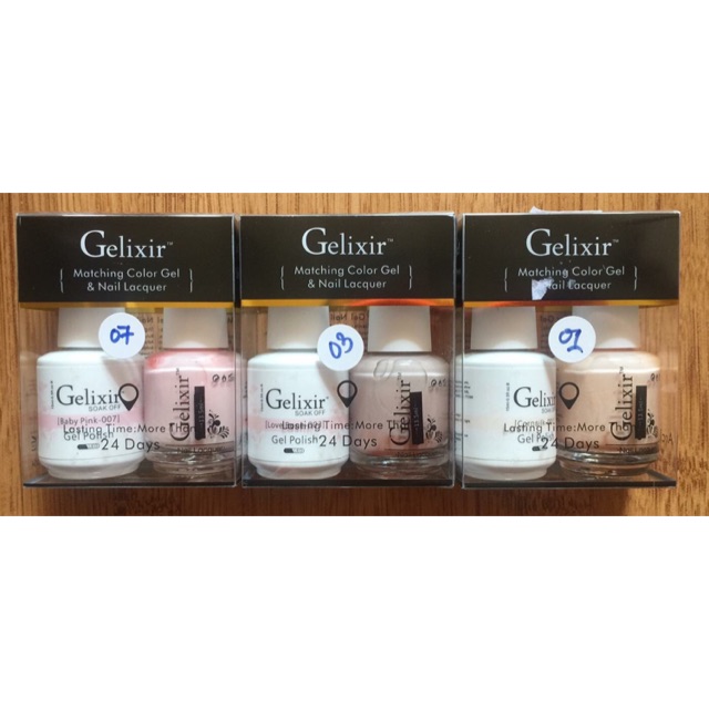 Sơn Gelixir Mỹ 🇺🇸 (Set sơn gồm 1 thường và 1 sơn gel)