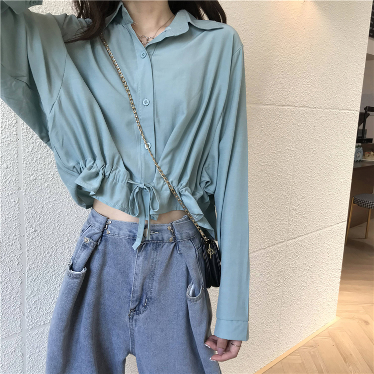 Áo kiểu nữ đẹp tay phồng 2021, Áo bánh bèo tiểu thư màu trắn đen có cổ POLO hàn quốc | BigBuy360 - bigbuy360.vn