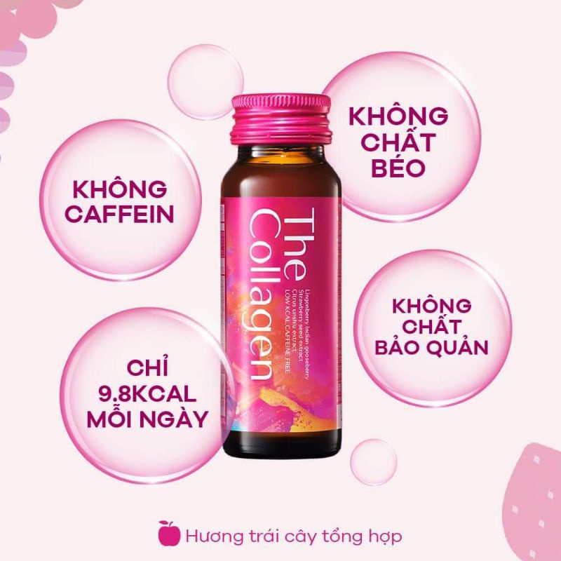 Nước uống đẹp da Collagen Shiseido Nhật Bản - Hộp 10 lọ, 50ml/lọ