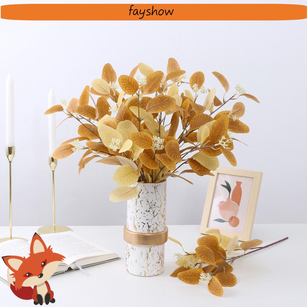 Nhánh Cây Khuynh Diệp Giả Dùng Trang Trí Nhà Cửa|Bó Hoa Cưới Nhiều Màu Sắc Dùng Làm Đạo Cụ Chụp Ảnh Cho Cô Dâu