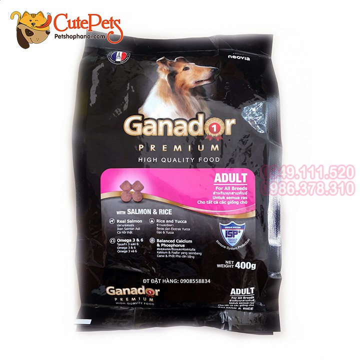 Ganador tải 20Kg Thức ăn cho chó Vị sữa cá hồi - Petshop Hà Nội