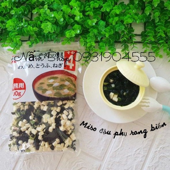 Đậu hũ rong biển khô nấu canh/Sup Miso đậu phụ rong biển