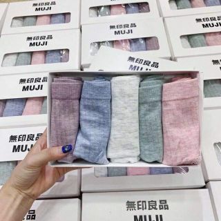 Hộp 5 Quần Muji Mềm Mịn ( Muối Tiêu )