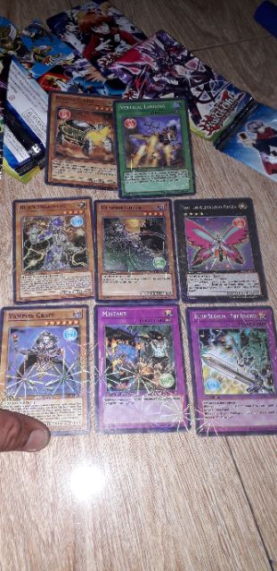 Sét 96 thẻ bài Yugi_oh shadow tiếng Anh bằng giấy bìa cứng đẹp óng ánh