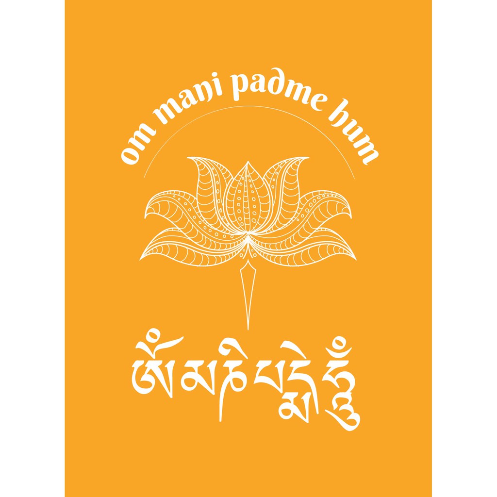 Tranh Om Mani Padme hum - 10X1-TBO | Shopee Việt Nam