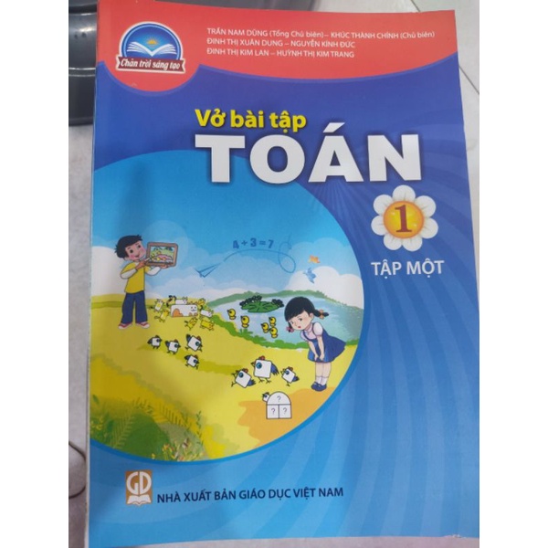 sp vở Bt toán lớp 1 tập 1 kèm 1 cây chì 2B