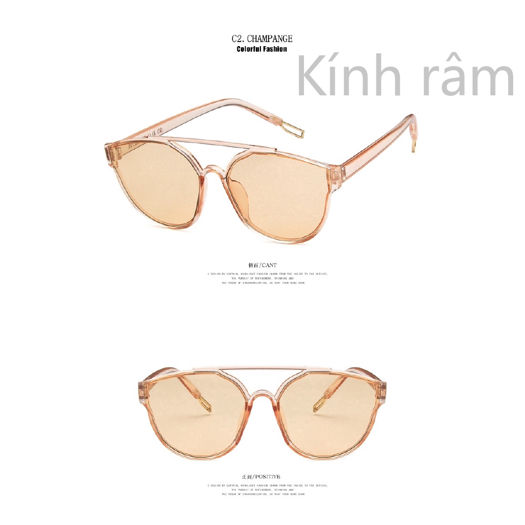 Kính mát mắt mèo bản lớn phong cách retro