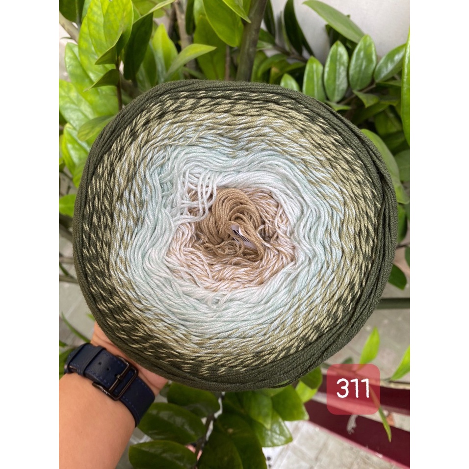 Len cotton cầu vồng Flowers - Nhập khẩu từ chính hãng YarnArt - 250gram dài 1000m (Bảng màu từ 301-320)