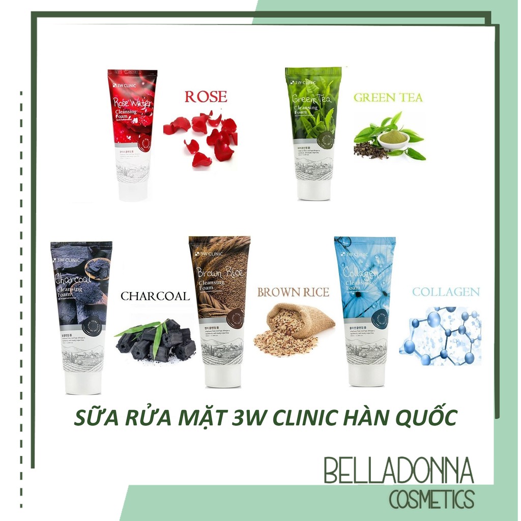 Sữa rửa mặt 3W Clinic Cleansing Foam 100ml