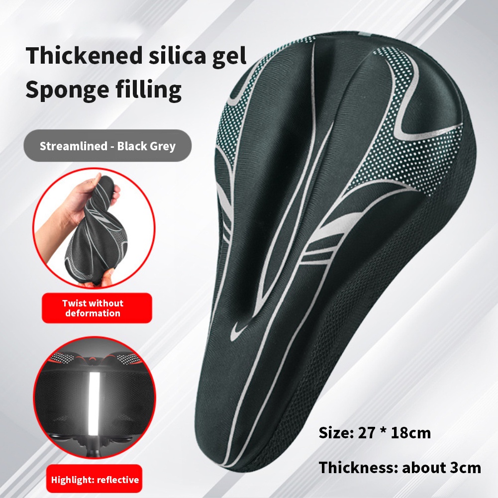 🚴Trong kho🚴Bọc yên xe đạp bằng silicon, đệm lót yên xe đạp leo núi thông dụng siêu mềm và thoải mái, phụ kiện xe đạp flash12_vn