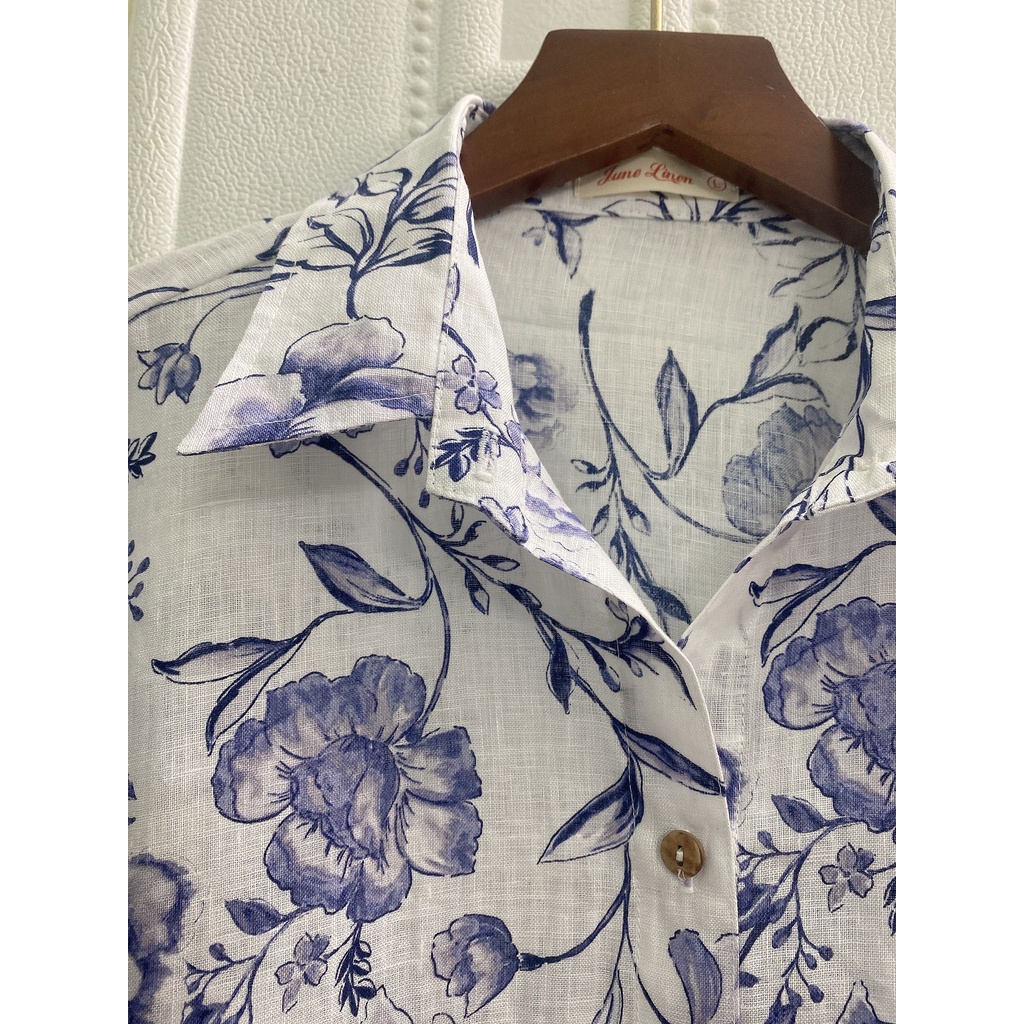 HỎA TỐC - Áo sơ mi nữ tay dài LINEN TƯNG PREMIUM A04. 14 MÀU, FULLSIZE.