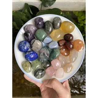 Đá viên tự nhiên sưu tầm mài bóng (giá 1 viên lẻ) - Natural Tumbled Stone (one piece only)