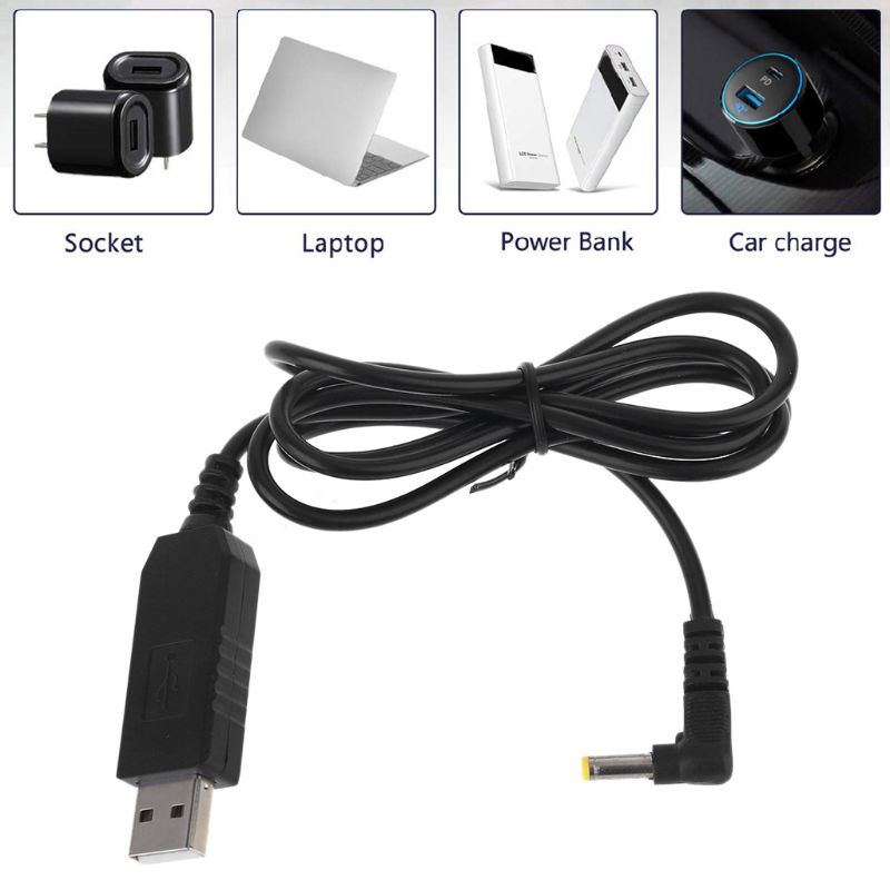 Nama Dây Cáp Sạc Chuyển Đổi USB 5V Sang 12V 4 0x1 7mm