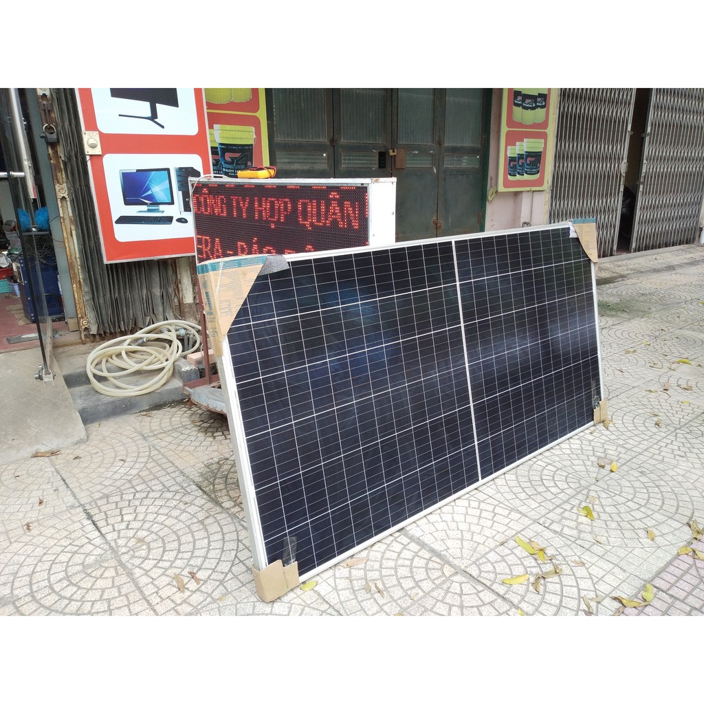 Tấm pin năng lượng mặt trời Vina Solar 390W mono haft cell  VNS-144M1-5-390W Grade B