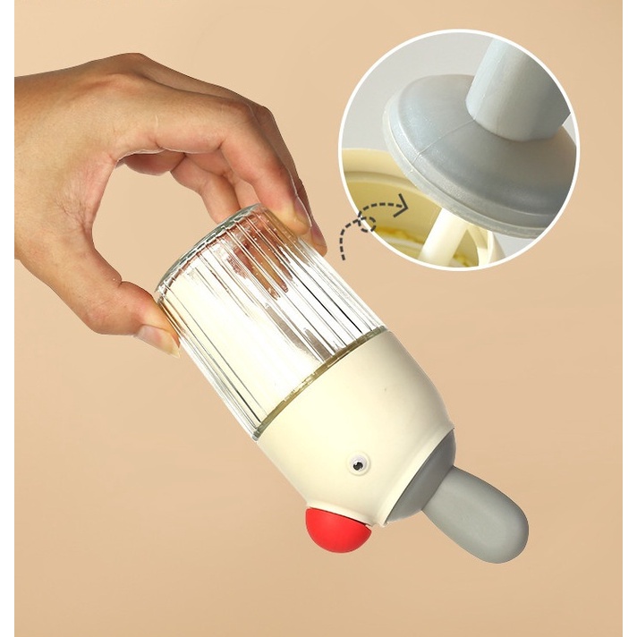 Lọ Rắc Gia Vị Bằng Nhựa Trong Suốt 4 Ngăn