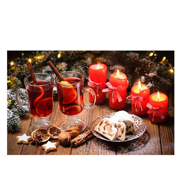 Tranh Vải Bạt Treo Tường In Hình Trái Cây Phong Cách Bắc Âu Trang Trí Nhà Bếp