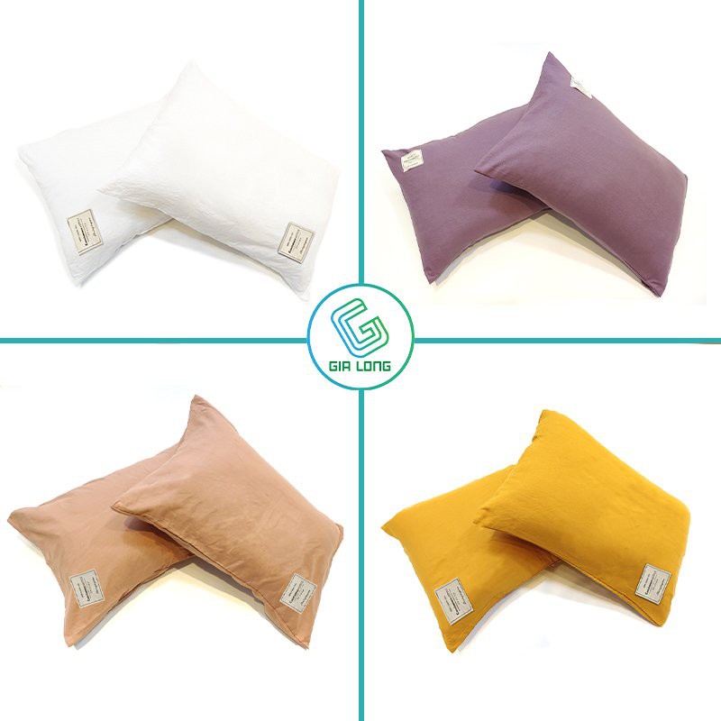 Vỏ gối nằm 💖45x65💖 vỏ gối, bao gối cotton đũi An Như Bedding | BigBuy360 - bigbuy360.vn