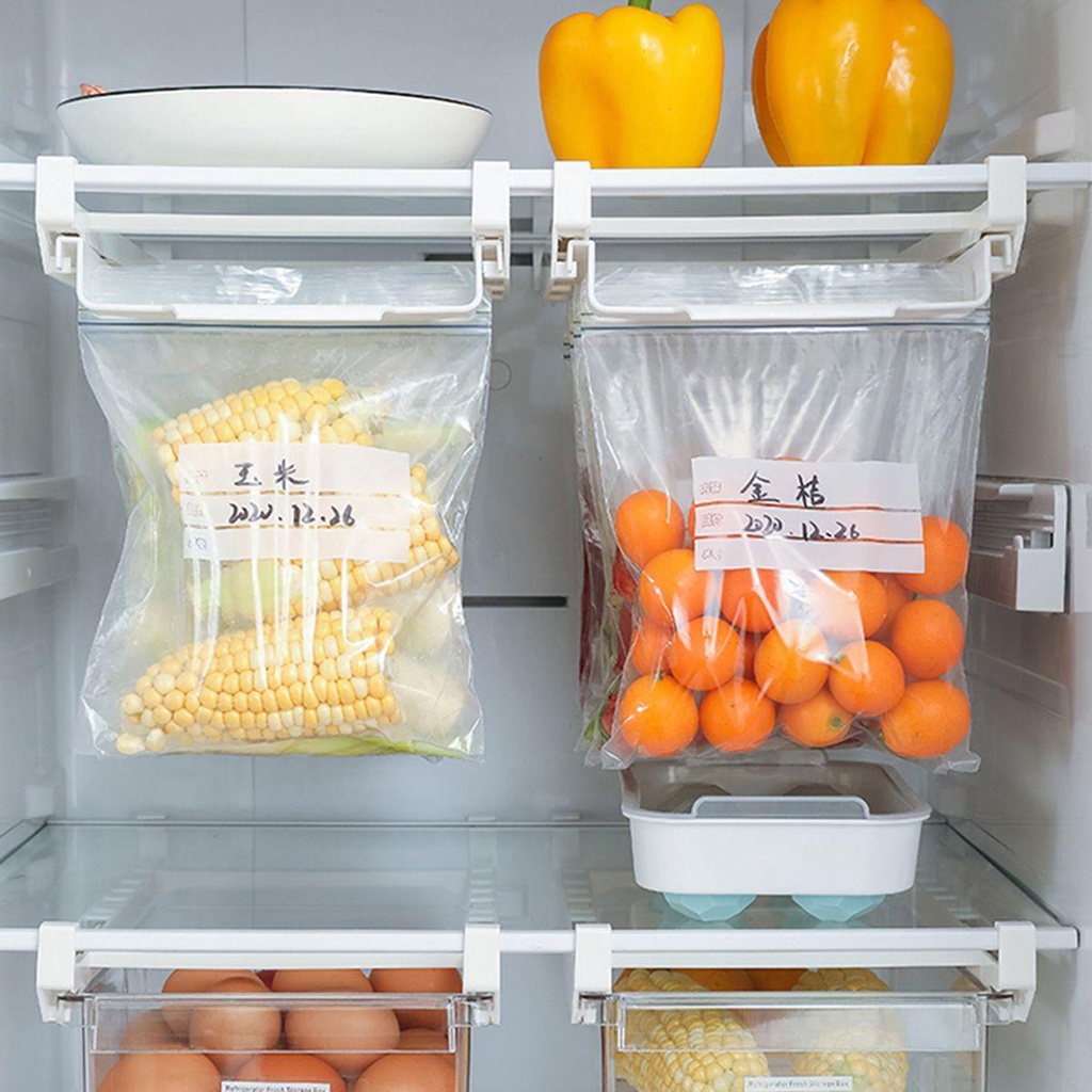 Túi Đựng Thực Phẩm Có Khóa Kéo Treo Tủ Lạnh Tiện Dụng