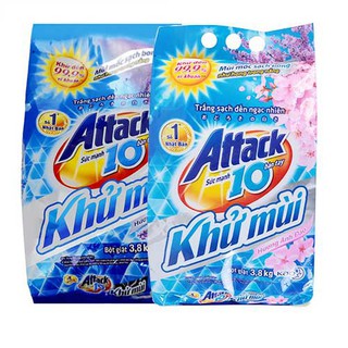 Bột giặt Attack Khử Mùi Hương Ngày Sảng Khoái 360g
