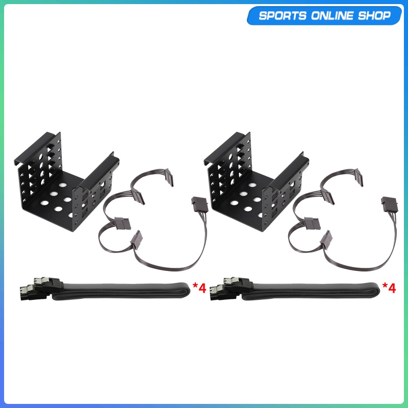 Bộ 2 Khay Đựng Ổ Cứng Sata Ssd Hdd 4-bay 2.5 "- 3.5 Inch