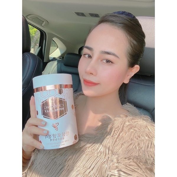 Colagien sữa ong chúa Cheong royal jelly hộp 30 gói trẻ hoá sáng da mờ nám( tặng kèm bình pha)