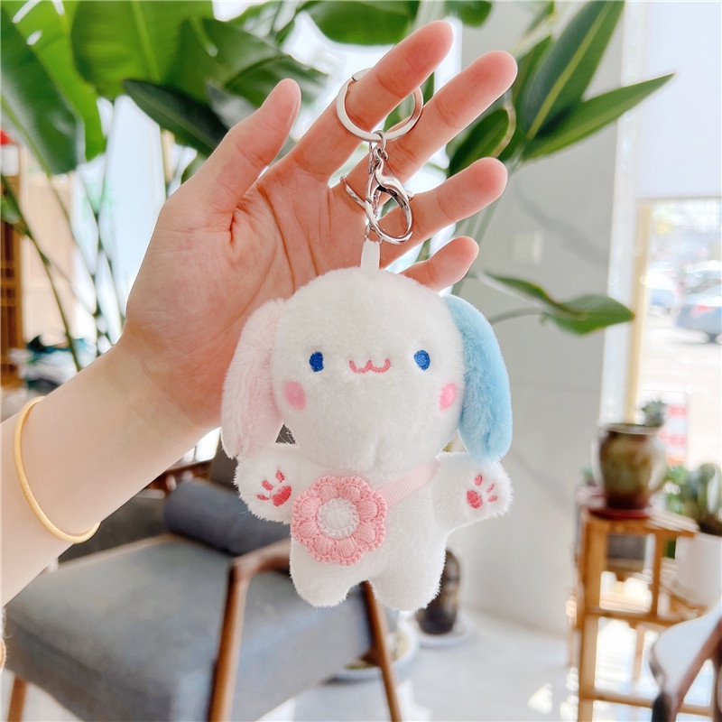 Móc khoá thỏ, khủng long nhồi bông dễ thương ngộ nghĩnh cute dùng làm quà tặng, dây treo balo, túi xách.