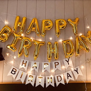 Bóng bay chữ Happy Birthday phụ kiện trang trí sinh nhật loại đẹp