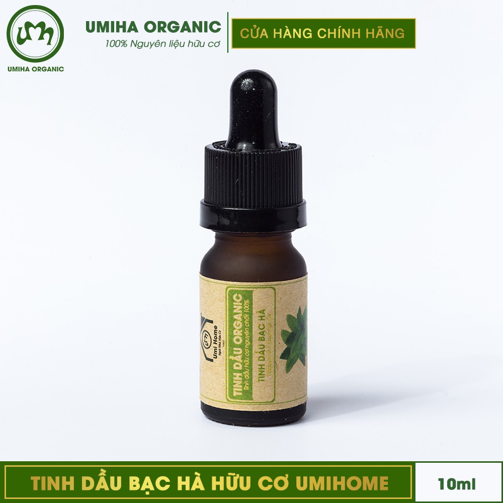 Tinh dầu Bạc Hà hữu cơ UMIHA nguyên chất | Pepermint Essential Oil 100% Organic 10ml