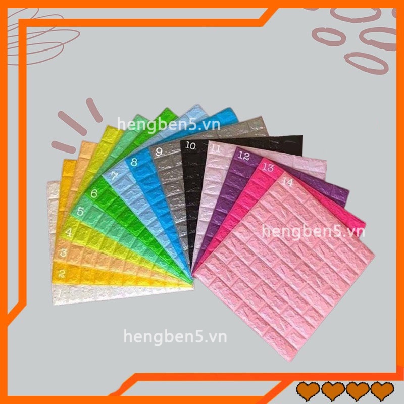 Tấm Xốp Dán Tường Giả Gạch 3D Dày 3.5MM Chống Ẩm Cách