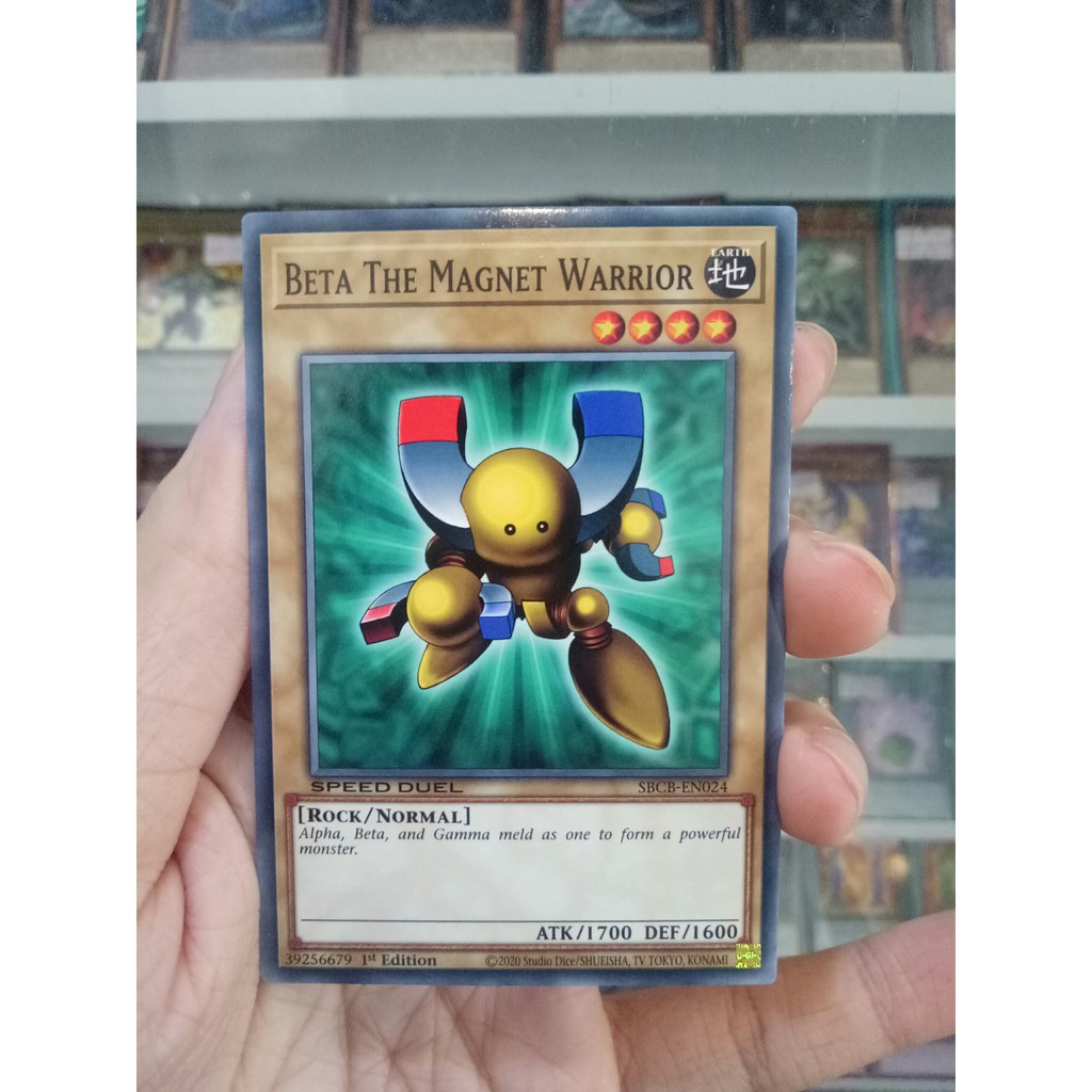Thẻ Bài Lẻ YugiOh! Mã SBCB-EN024 - Beta The Magnet Warrior - Common - 1st Edition