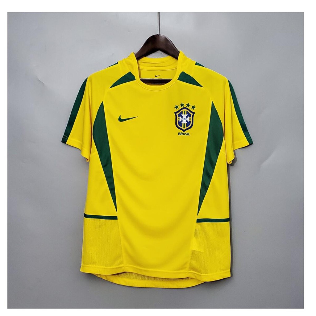 Áo Thun Đá Banh Brazil Size S-2xl 2002