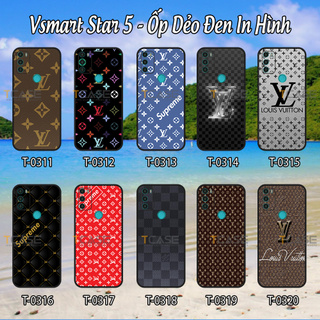 Ốp lưng Vsmart Star 5 - Ốp dẻo đen in hình Họa Tiết LV
