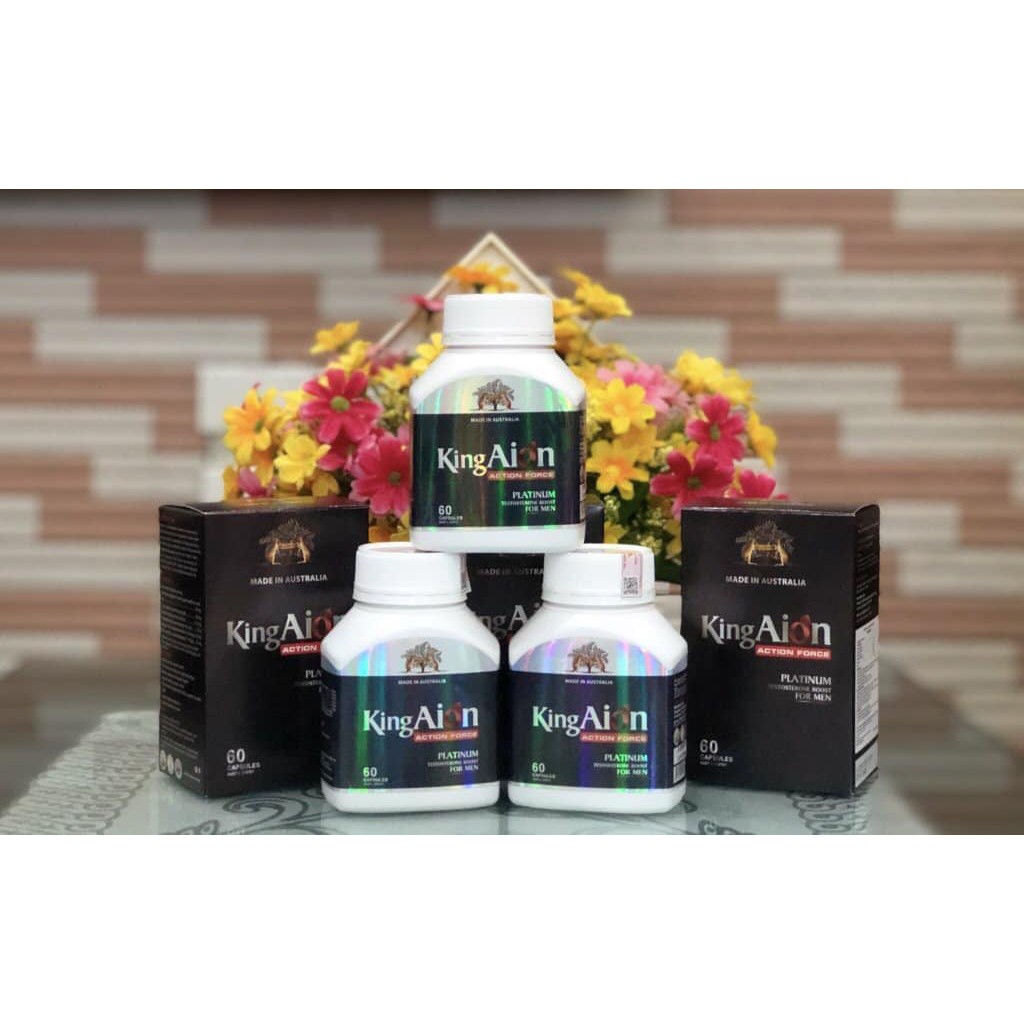 Tăng Cường Sinh Lý Nam Giới King Aion Hộp 60 Viên - Có Che Tên