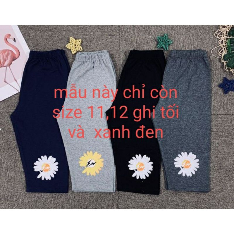 ( Mới về)QUẦN LEGGING LỬNG CHO BÉ SIZE ĐẠI CỒ 23-47KG