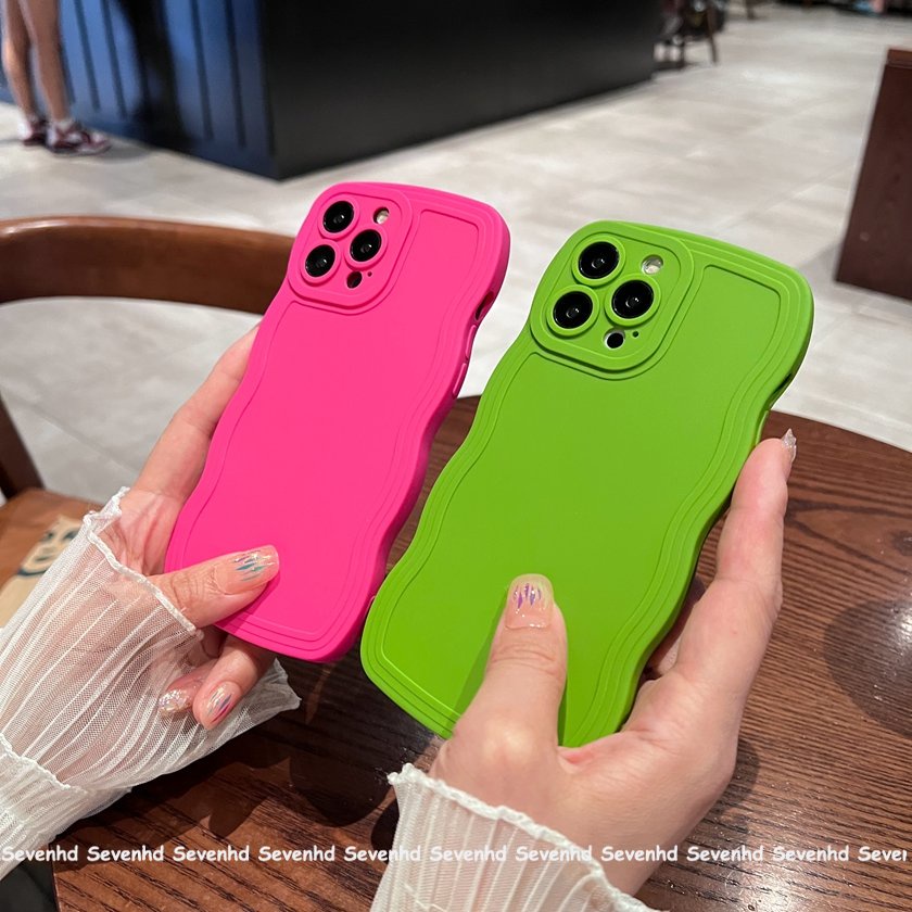 Ốp Điện Thoại Mềm Họa Tiết Hoa Hồng / Xanh Lá Đơn Giản Thời Trang Cho iPhone 14 13 12 11 Pro Max Xs Max Xr X 7 8 6 6s +