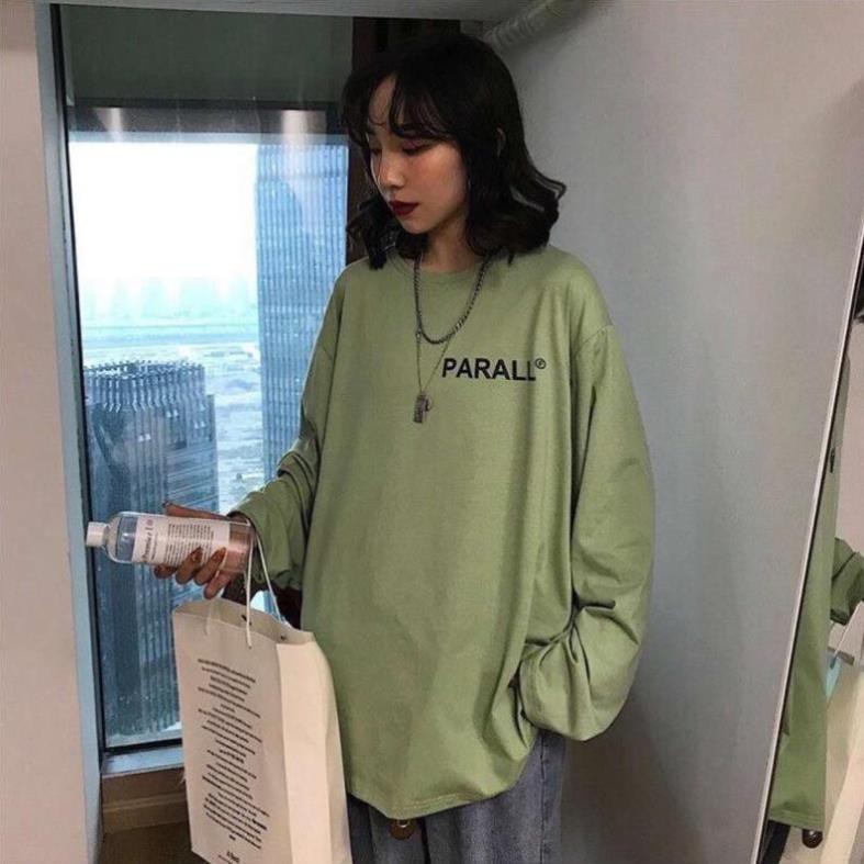 Áo phông, áo thun nam nữ form rộng tay DÀI UNISEX in chữ PA RALLTừ 50-70kg | BigBuy360 - bigbuy360.vn